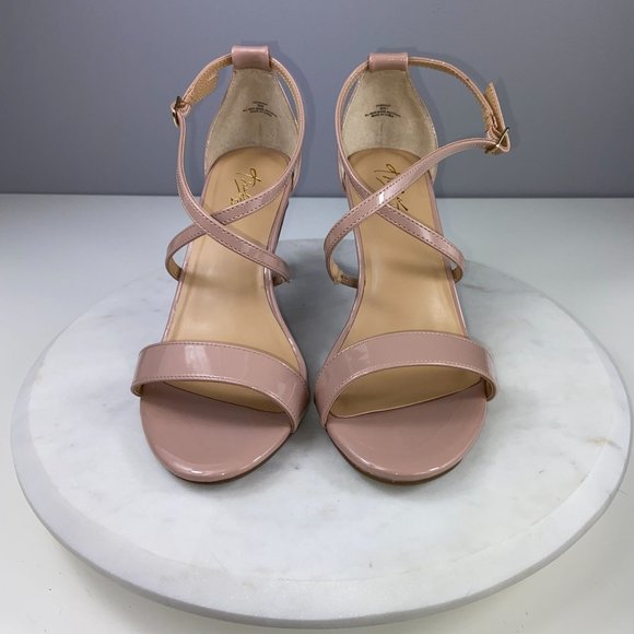 Thalia Sodi Nude Strappy Sandals - Picture 4 of 9